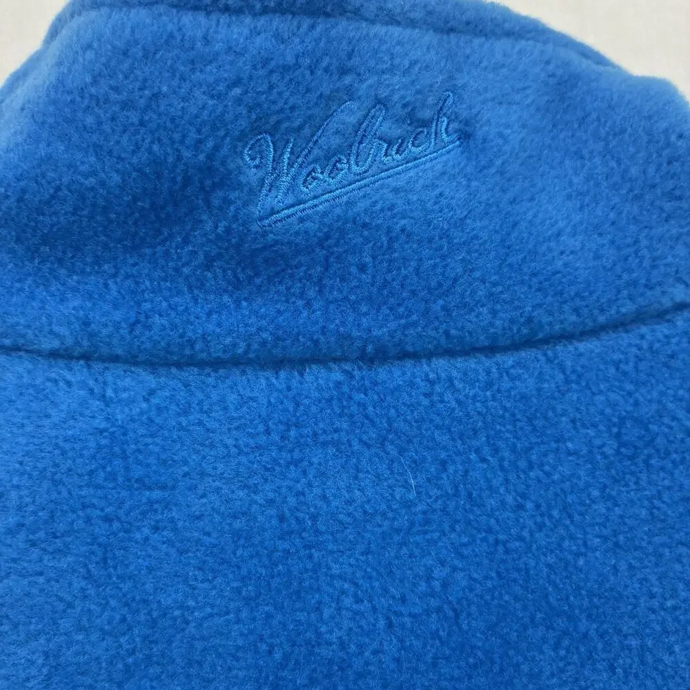 Woolrich Men’s XL Fleece Vest Blue Full Zip Outdoor NWT